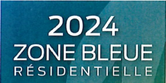 Macaron zone bleue résidentielle 2025 disponible